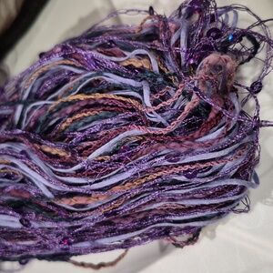 Lucci Yarn Beaded Shades of Purple #l2 Lucatape NEW